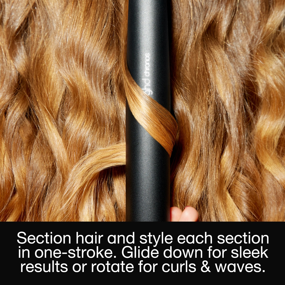 GHD Chronos Black Straightener - Placa Profesionala de Par HD Motion Responsive