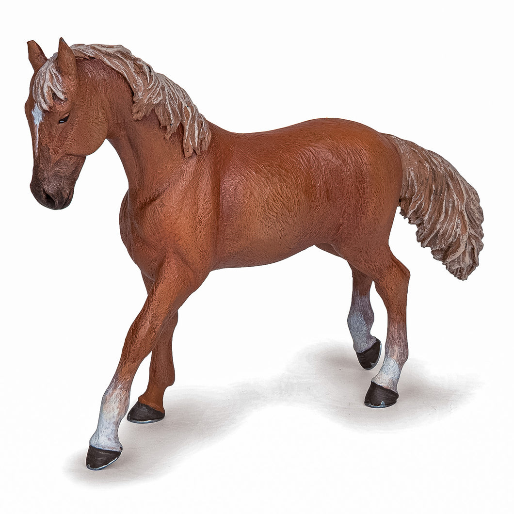 Papo Rase de Cai si Ponei Figurina Iapa Alezan Englez