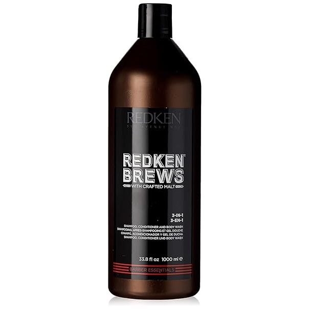 Redken Brews 3 IN 1 1000ml - Sampon Balsam si Gel de Dus 3 in 1
