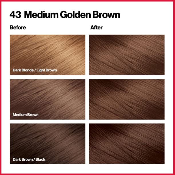 Revlon Colorsilk 43 Medium Gold Brown - Vopsea Permanenta