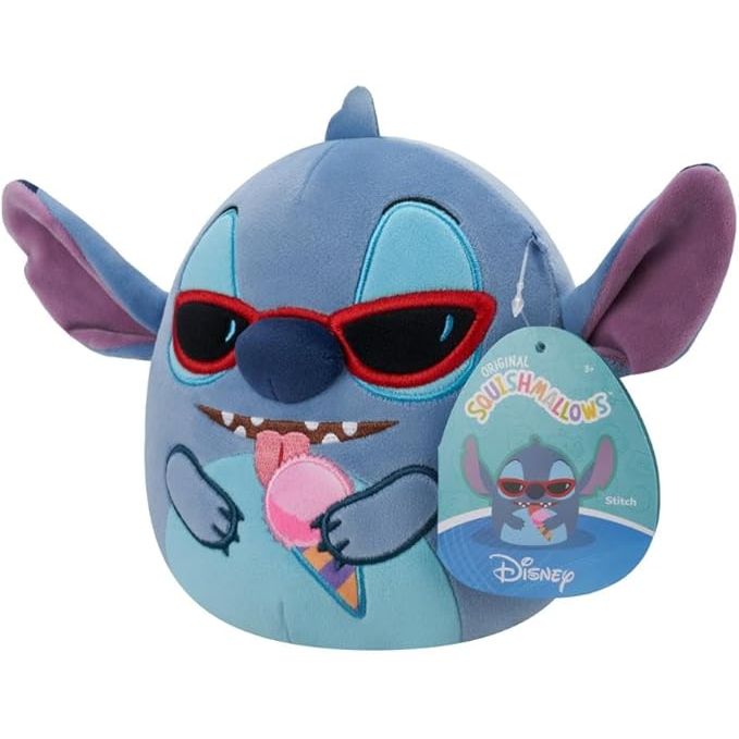 Squishmallows Disney Jucarie de Plus Stitch cu Inghetata 20cm - Plus Moale Copii - Beauty Lounge