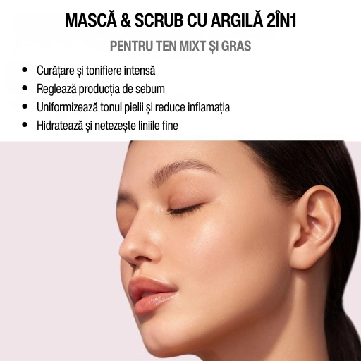 7DAYS Masca Exfolianta cu Argila 2in1 My Beauty Week Detox Skin 50ml