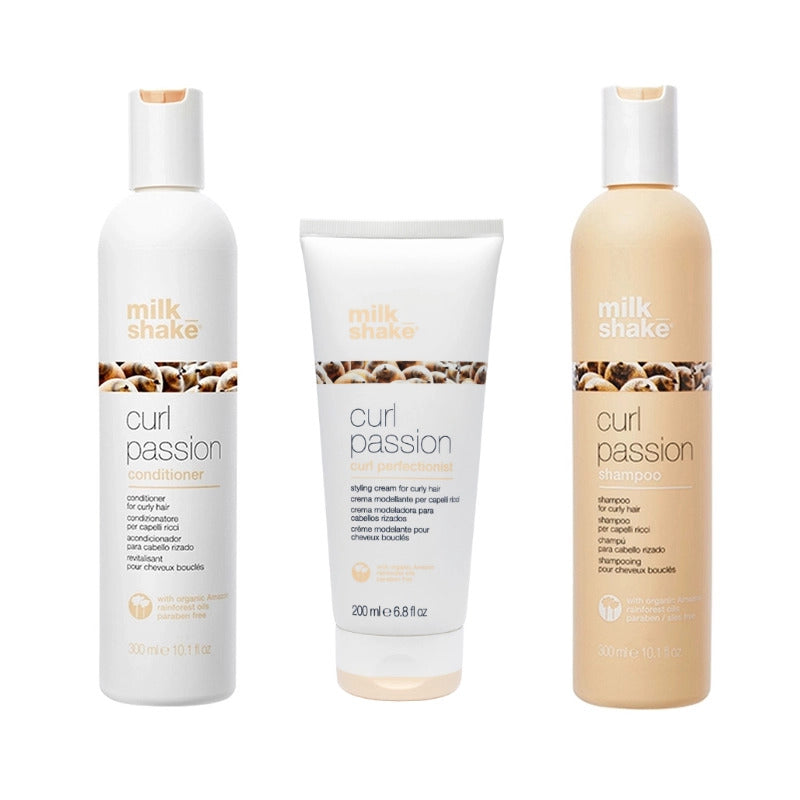 Set Milkshake Curl Sampon 300ml Balsam 300ml si Crema 200ml - Pentru Par Cret