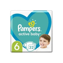 Încarcă imaginea în Galerie, Pampers Active Baby Nr 6 13-18kg - Scutece 32buc
