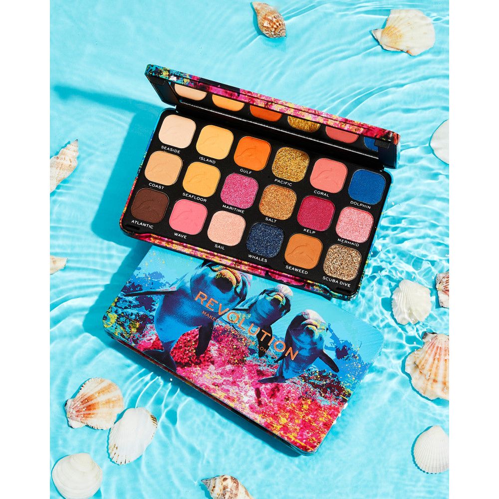 Makeup Revolution Forever Flawless Hydra Dolphin Shadow - Paleta Fard de Ochi