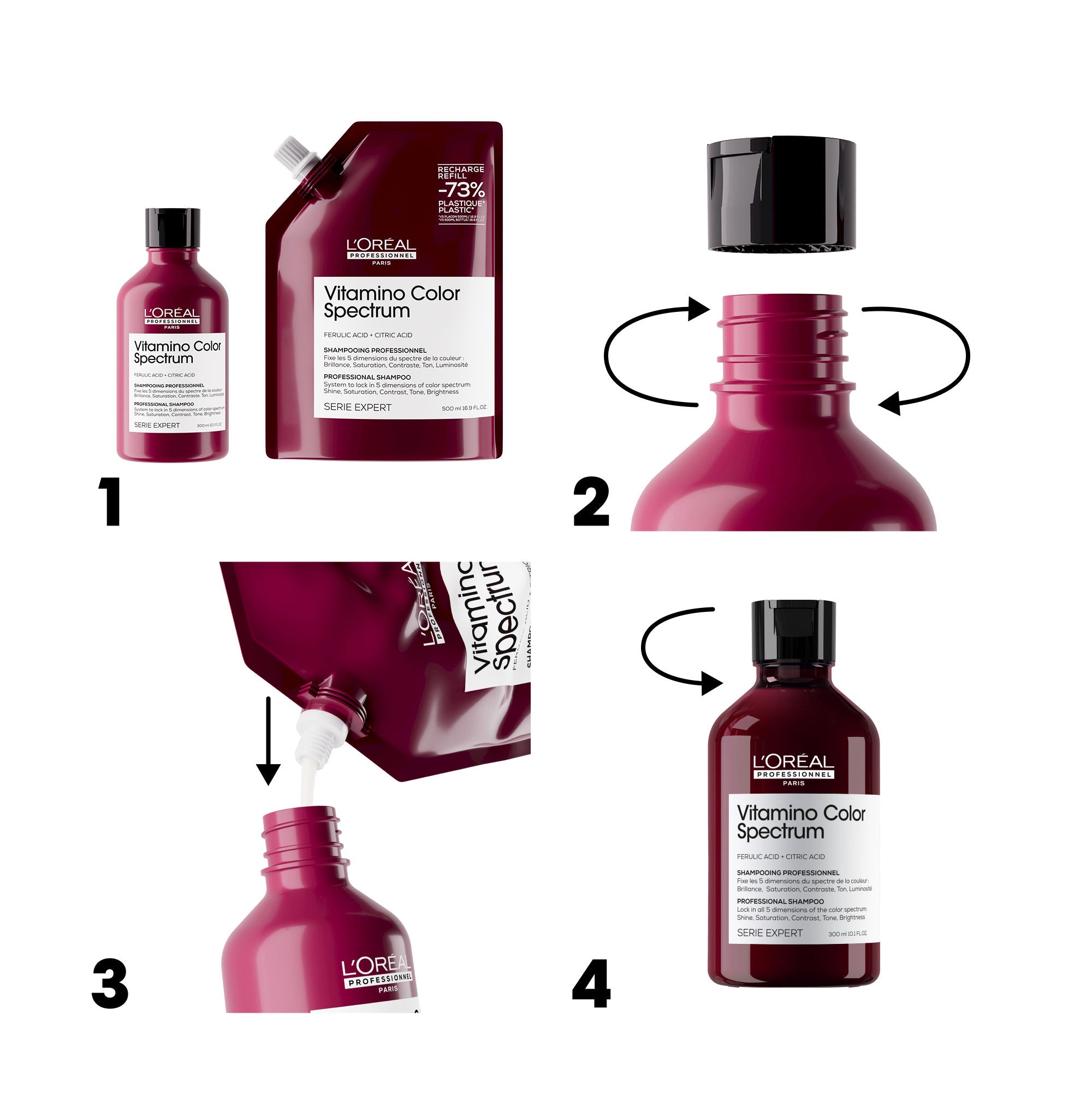 L'Oréal Professionnel SE Vitamino Color Spectrum Set Sampon 300ml + Rezerva 500ml