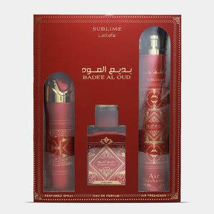 Lattafa Badee Al Oud Sublime - Set Cadou 3 Piese Unisex