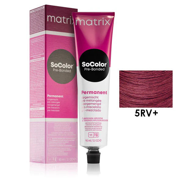 Matrix SoColor Pre-Bonded R25 5RV 90ml - Vopsea Permanenta Saten Rosu Violet