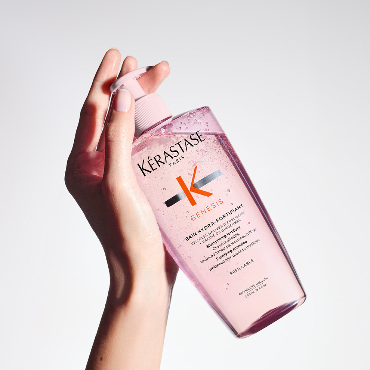Kerastase Genesis Bain Hydra-Fortifiant Sampon Pentru Par Gras Subtiat Reincarcabil 500ml - Beauty Lounge
