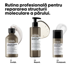 Încarcă imaginea în Galerie, L’Oreal Professionnel SE Absolut Repair Molecular Trio 2024 - Set Pentru Par Deteriorat
