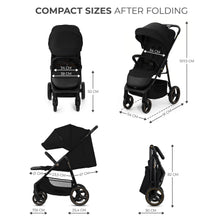 Încarcă imaginea în Galerie, Kinderkraft Carucior Sport Trig3 Onyx Black
