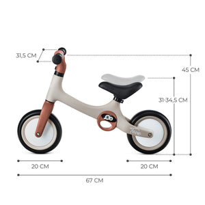 Kinderkraft Bicicleta de Echilibru Tove Desert Beige