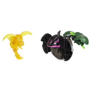 Bakugan Platinum Powerup S4 Warrior Whale Nano Fury si Nano Sledge