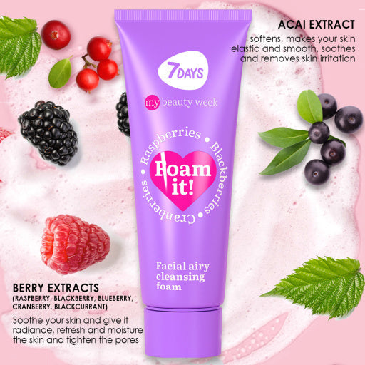 7DAYS Spuma de Curatare Faciala Foam IT Airy 80ml - Spuma Demachianta Aerata