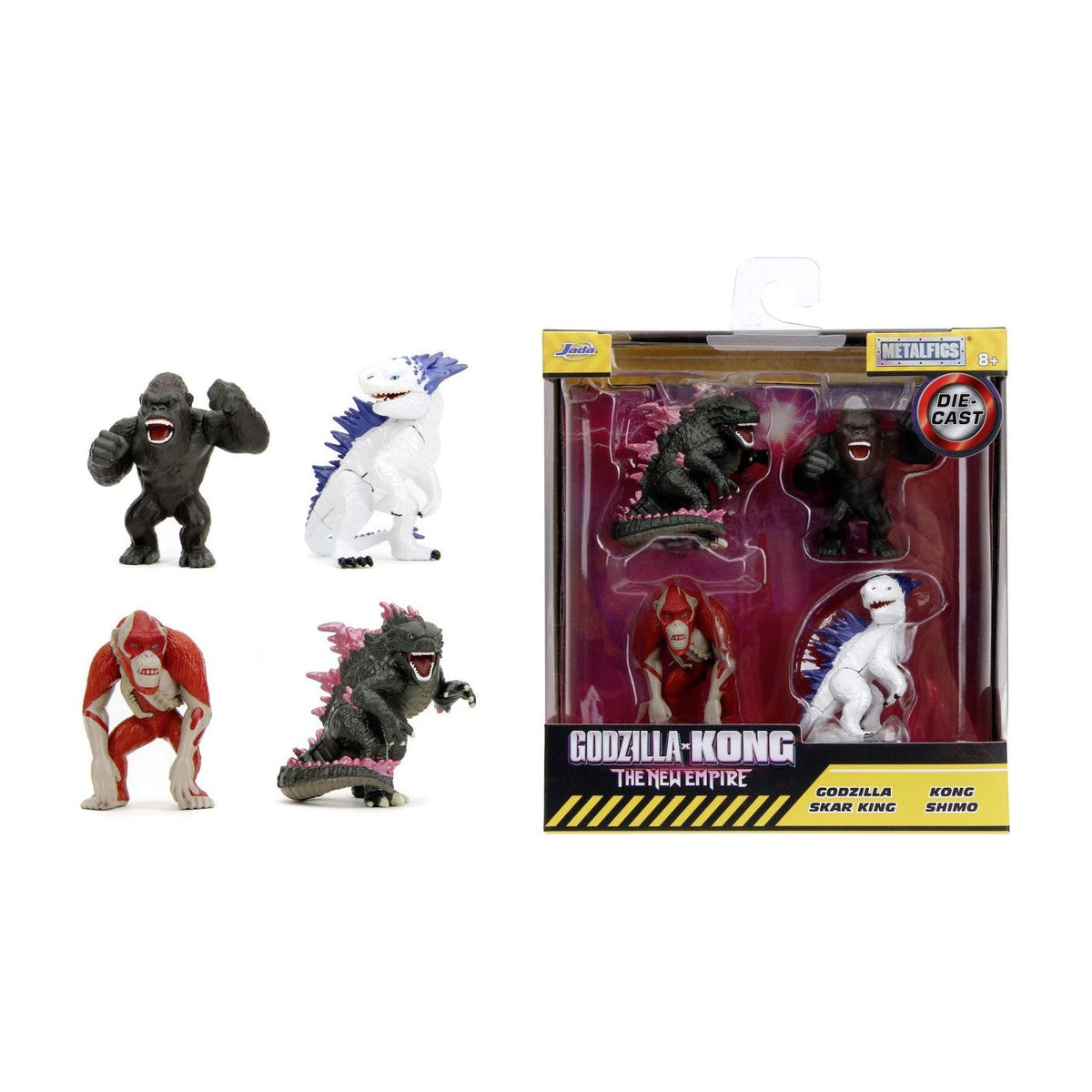 Jada Toys Godzilla Set 4 Figurine Metalice 6.5cm