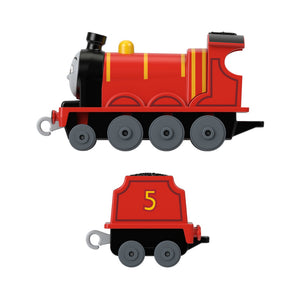 Fisher Price Thomas Locomotiva cu Vagon Push Along James