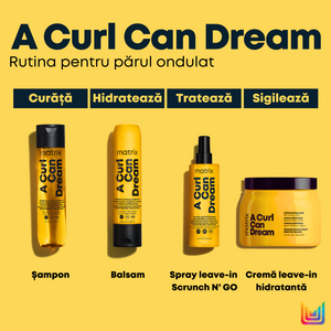 Matrix A Curl Can Dream Scrunch N'Go - Spray Leave-In Pentru Par Cret 250ml