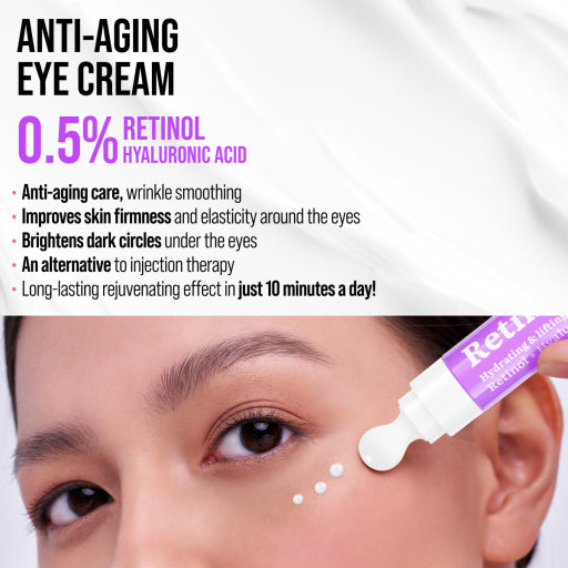 7DAYS Crema pentru Ochi Anti-Age Retinol Massager 18ml - Tratament Intensiv Ochi