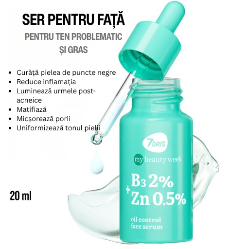 7DAYS Set Cadou My Beauty Week Mattifying Paradise - Pentru Matifiere