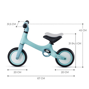 Kinderkraft Bicicleta de Echilibru Tove Summer Mint