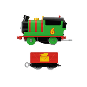 Fisher Price Thomas Locomotiva Motorizata Percy cu Vagon