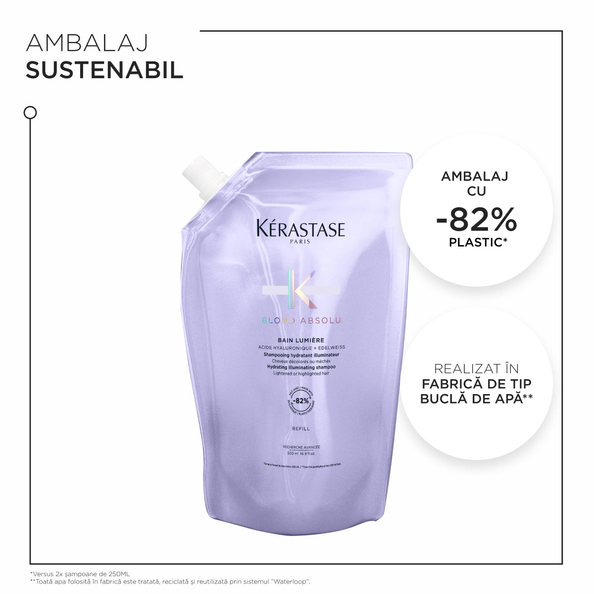 Kerastase Blond Absolu Bain Lumiere - Rezerva Sampon Hidratant Iluminator 500ml - Beauty Lounge