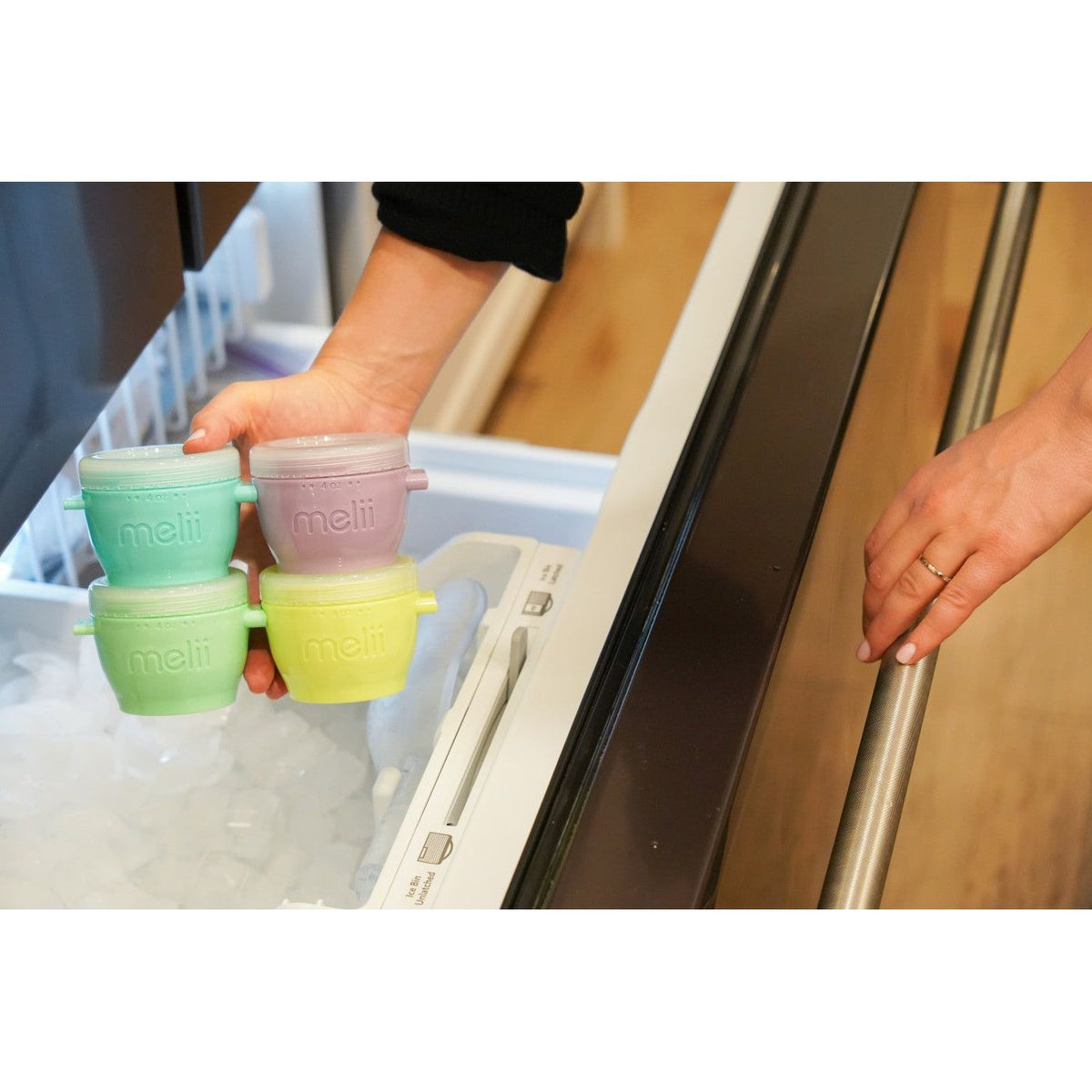 Melii Set 4 Recipiente Silicon Snap and Go 118ml