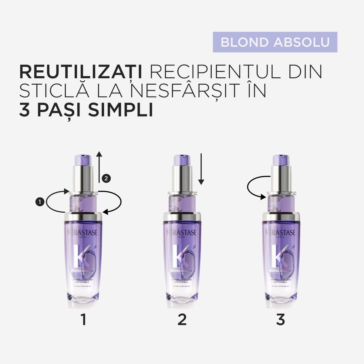 Kerastase Blond Absolu L'Huile Cicagloss - Ulei Pentru Par Blond Reincarcabil 75ml - Beauty Lounge