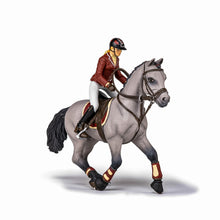 Încarcă imaginea în Galerie, Papo Rase de Cai si Ponei Figurina Set Competitie Jocherita si Cal
