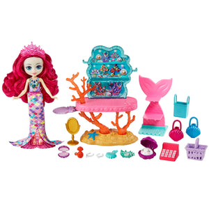 Enchantimals Papusi Set Papusa cu Mobilier Ocean Kingdom