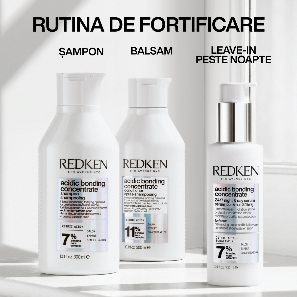 Redken Acidic Bonding Concentrate Night-Day Serum - Ser Pentru Reparare 100ml - Beauty Lounge
