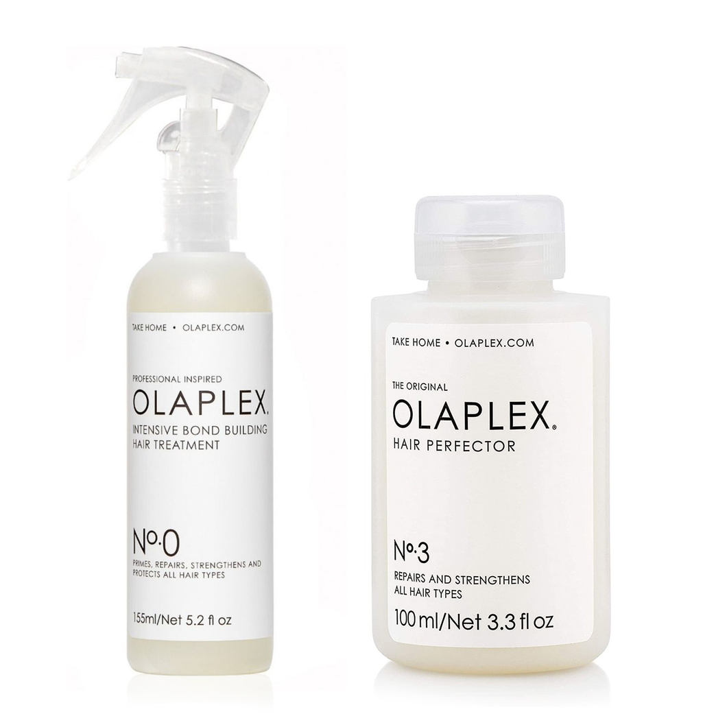 Set Olaplex Ser Bond Builder No. 0 155ml si Tratament Hair Perfector No.3 100ml