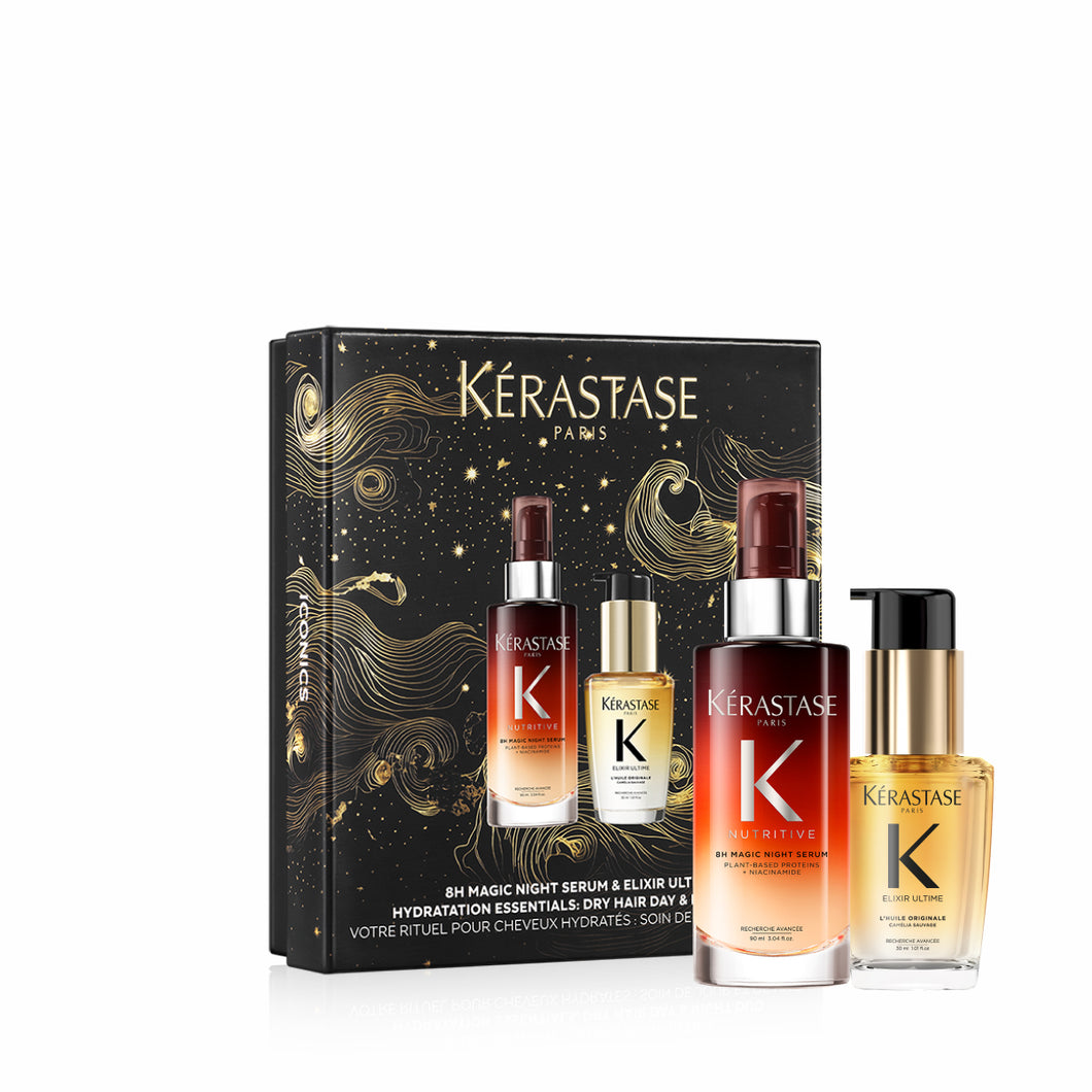 Kerastase Iconics 2024 - Set Elixir Ultime Ulei 30ml si 8H Magic Night Serum 90ml