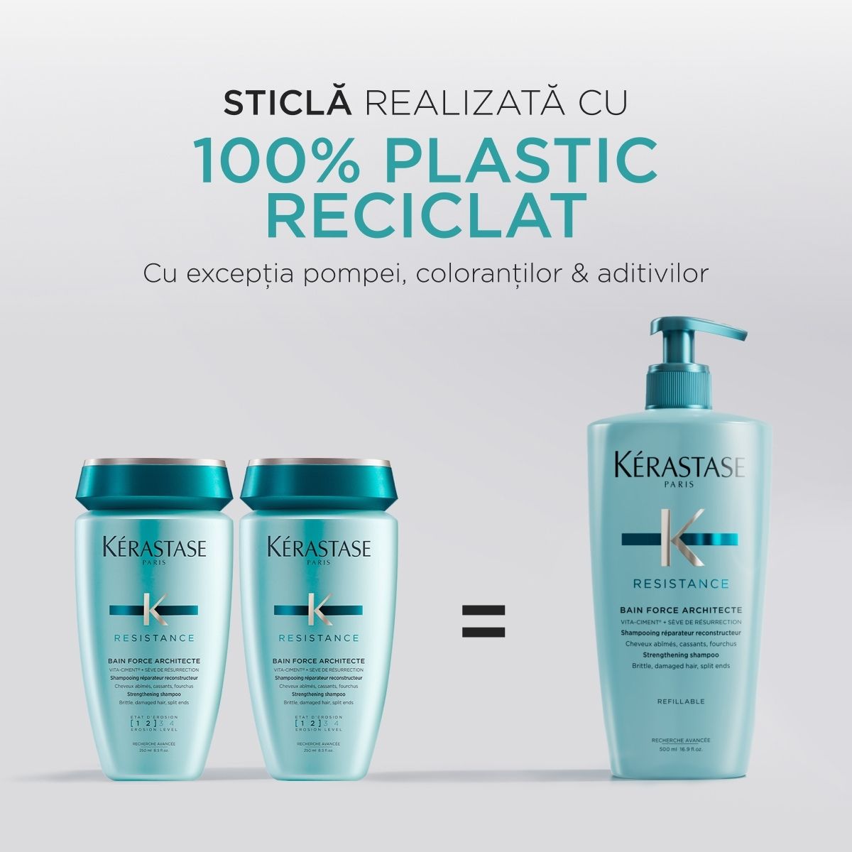 Kerastase Resistance Bain Force Architecte - Sampon Reconstructor Reincarcabil 500ml - Beauty Lounge