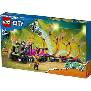 Lego City Camion de Cascadorie si Provocarea Cercurilor de Foc