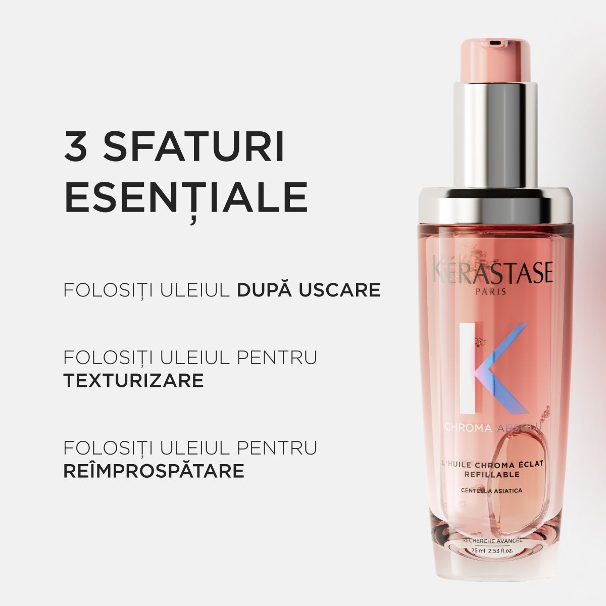 Kerastase L'Huile Chroma Eclat - Ulei Pentru Stralucire Reincarcabil 75ml - Beauty Lounge