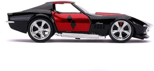 Jada Toys Masina Metalica Harley Quinn 1969 Corvette Stingray