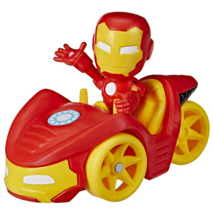 Spider-Man Spidey Prietenii Extraordinari Set Vehicul si Figurina Iron Man