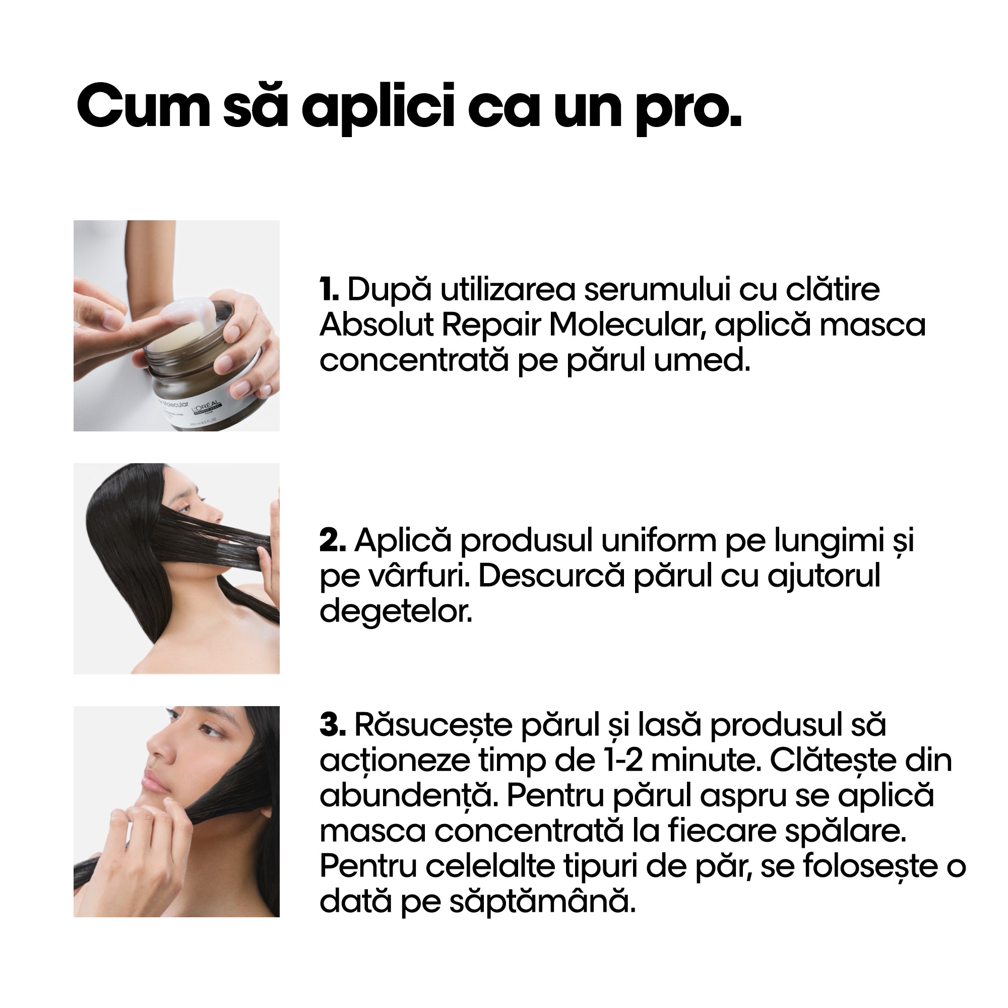 L’Oreal Professionnel Serie Expert Absolut Repair Molecular - Masca Par Deteriorat 250ml - Beauty Lounge