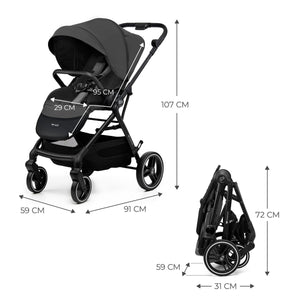 Kinderkraft Carucior Sport Yoxi Grey