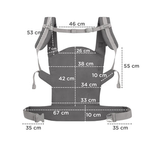 Kinderkraft Marsupiu Ergonomic Nino Pana la 20 Kg Confetti Grey