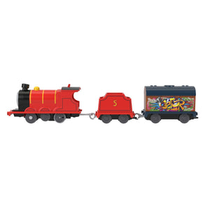 Fisher Price Thomas Locomotiva Motorizata Graffiti James