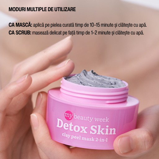 7DAYS Masca Exfolianta cu Argila 2in1 My Beauty Week Detox Skin 50ml