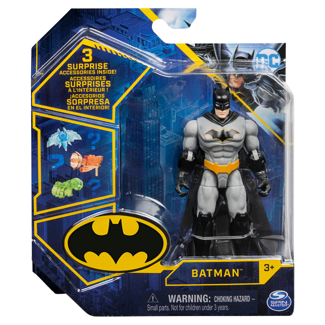 Batman Figurina Clasic Articulata 10cm cu 3 Accesorii Surpriza