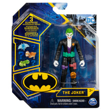 Încarcă imaginea în Galerie, Batman Figurina Joker Articulata 10cm cu 3 Accesorii Surpriza

