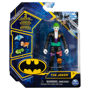 Batman Figurina Joker Articulata 10cm cu 3 Accesorii Surpriza