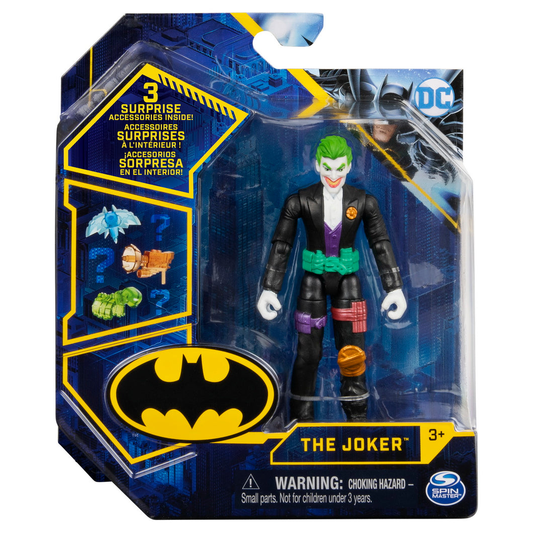 Batman Figurina Joker Articulata 10cm cu 3 Accesorii Surpriza