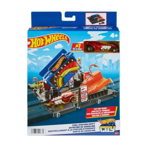 Hot Wheels City Explorer Pista Fuel Station Shift