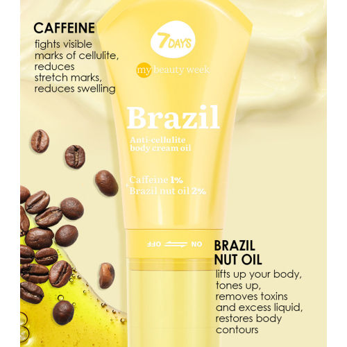 7Days My Beauty Week 130ml Brasil Body Cream-Oil - Ulei de Corp Anti-Celulita 