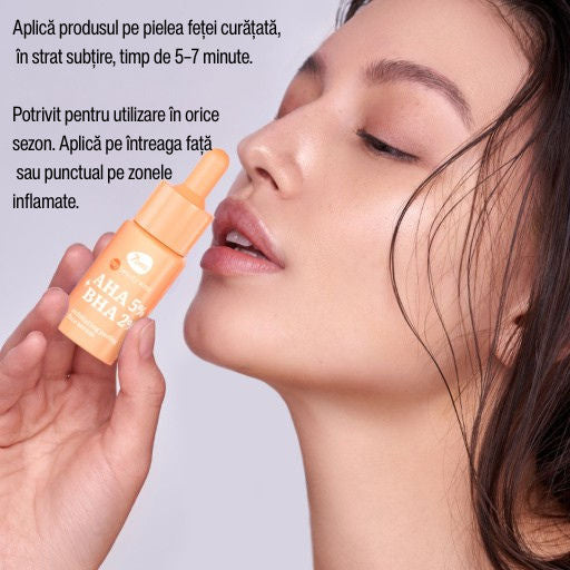 7Days AHA 5% + BHA 2% Facial Peeling Serum 20ml - Ser Exfoliant Pentru Fata